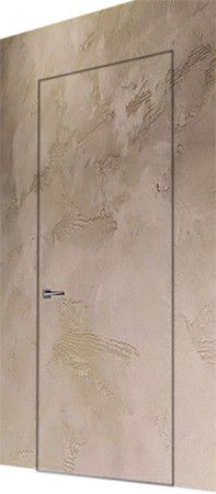 Invisible Line Двері з декоратвною штукатуркою