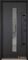 Вхідні двері з терморозривом модель Ufo Black (Колір RAL 9005 + Чорна шагрень) комплектація COTTAGE