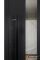 Вхідні двері з терморозривом модель Ufo Black (Колір RAL 9005 + Чорна шагрень) комплектація COTTAGE